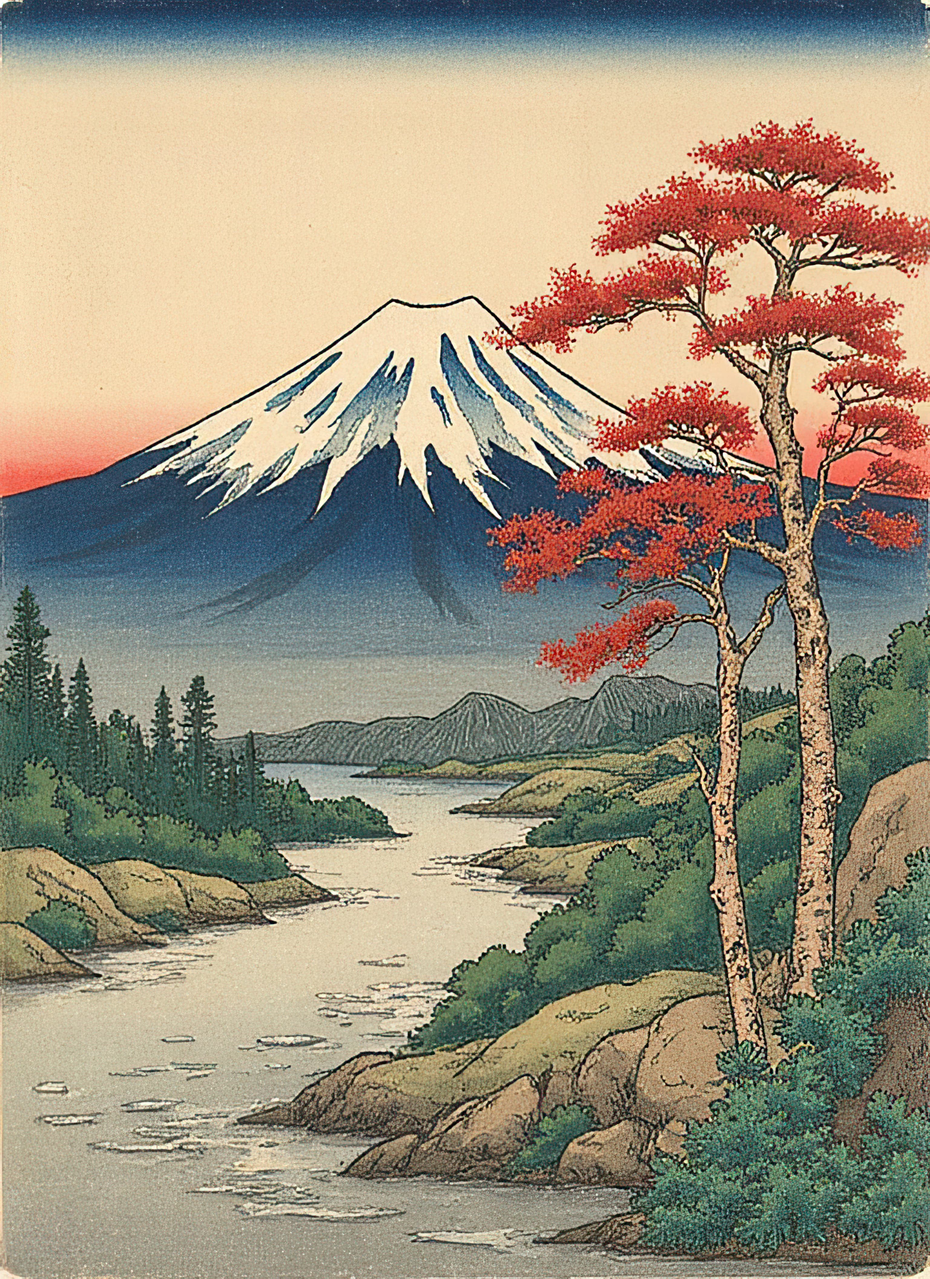 japanischer kunstdruck